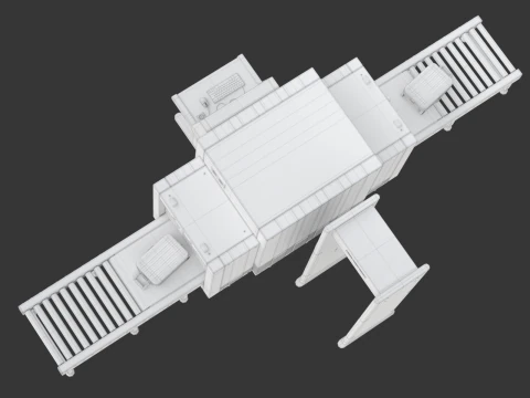 Airport Security Checkpoint 3D Model