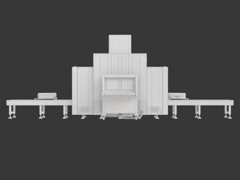 Airport Security Checkpoint 3D Модель