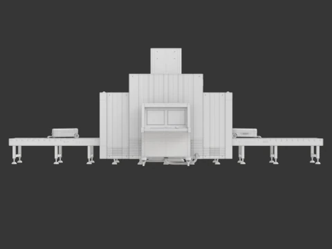 Airport Security Checkpoint 3D Model