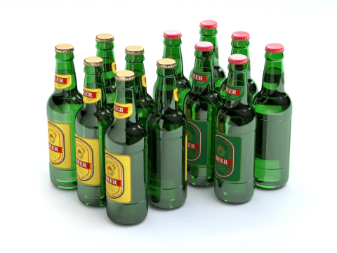 Beer Cardboard Pack 3D Model