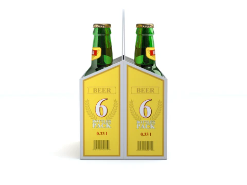 Beer Cardboard Pack 3D Model
