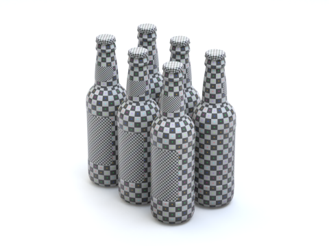 Beer Cardboard Pack Modelo 3D