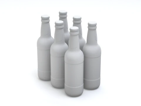 Beer Cardboard Pack 3D Model