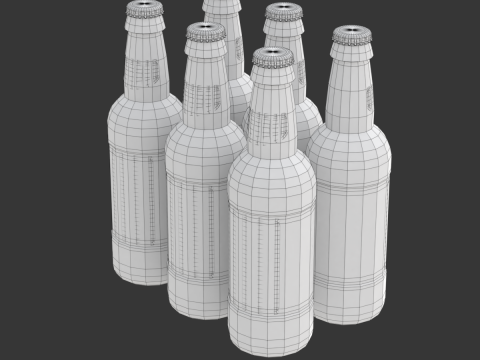 Beer Cardboard Pack Modelo 3D