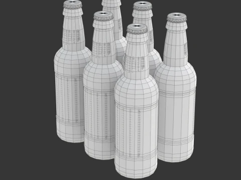 Beer Cardboard Pack 3D Model
