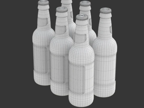 Beer Cardboard Pack 3D Model