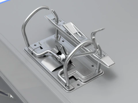 Pasta de argolas manipulada Modelo 3D