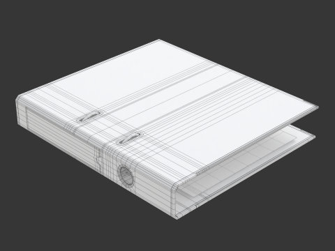 Rigged Ring Binder 3D मॉडल