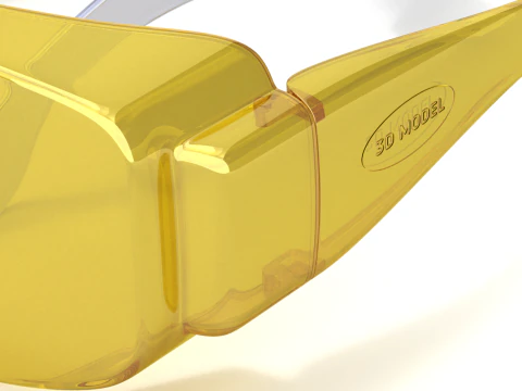 Emniyetli &Ccedil;alışma G&ouml;zl&uuml;kleri 3D Model