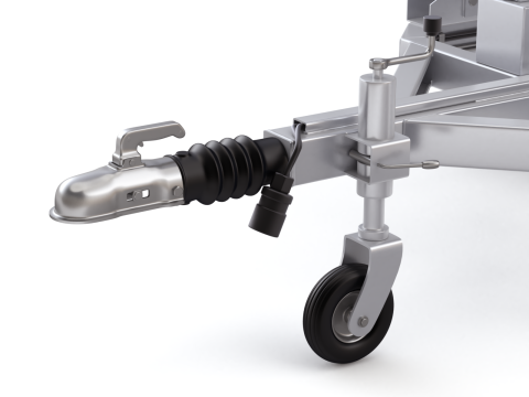 Broadband Cable Drum With Trailer 3D Модель