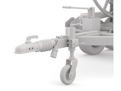 トレーラー付きブロードバンド ケーブル ドラム 3Dモデル