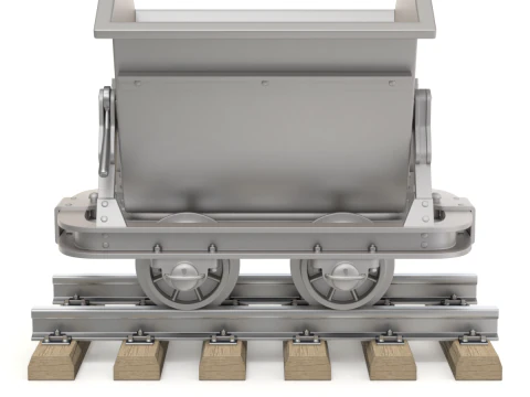 Mining Cart 3D Model