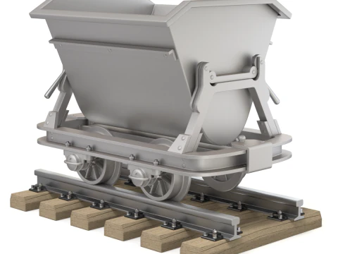 Mining Cart 3D Model