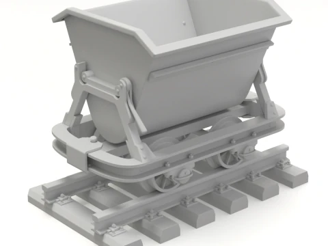 Mining Cart 3D Model