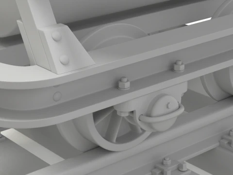 Mining Cart 3D Model