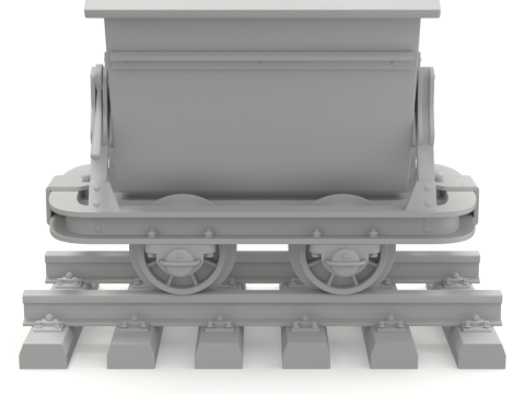 Mining Cart Modelo 3D