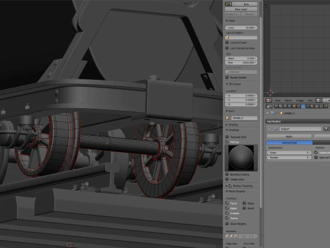 Mining Cart 3D Model