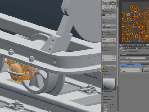 Mining Cart 3D Model