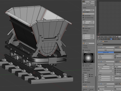 Mining Cart Modelo 3D