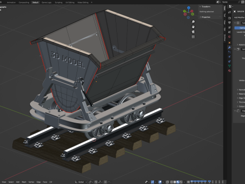 Mining Cart Modelo 3D