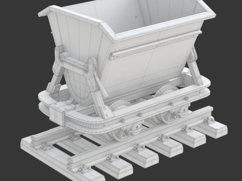 Mining Cart Modelo 3D