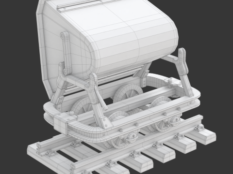 Mining Cart Modelo 3D