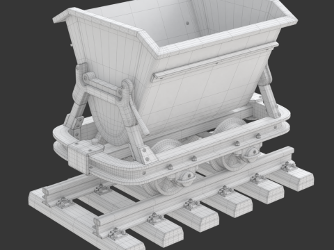 Mining Cart Modelo 3D