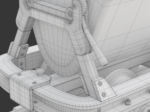 Mining Cart 3D Model