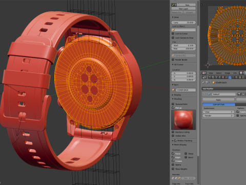 Honor Magic Watch 2 3D Model