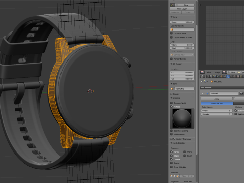 Honor Magic Watch 2 3D Model