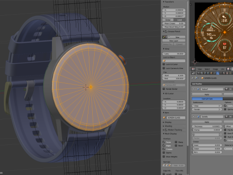 Honor Magic Watch 2 3D Model
