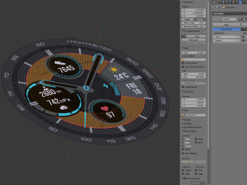 Honor Magic Watch 2 3D Model
