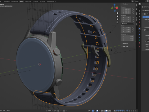 Honor Magic Watch 2 3D Model
