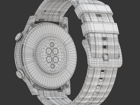 Honor Magic Watch 2 3D Model