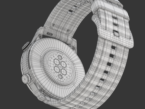 Honor Magic Watch 2 3D Model