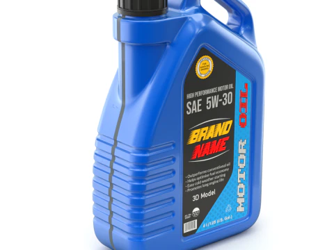 Motor Yağı Şişesi 3D Model