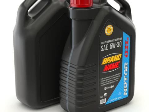 Motor Yağı Şişesi 3D Model