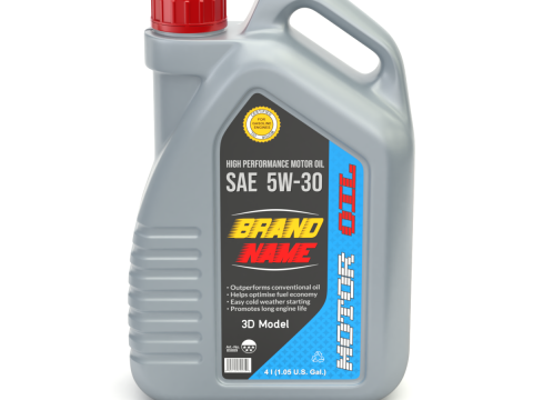 Engine Oil Bottle Modèle 3D