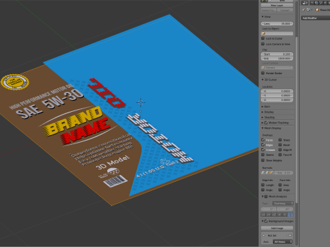 Engine Oil Bottle Modèle 3D