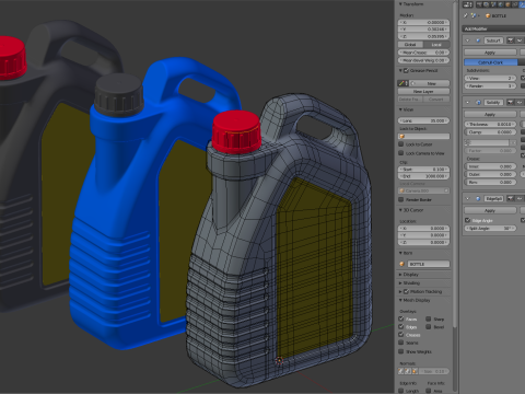 Engine Oil Bottle Modèle 3D