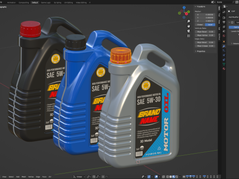 Engine Oil Bottle Modèle 3D