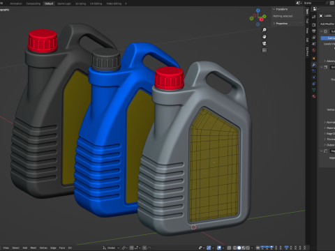 Engine Oil Bottle Modèle 3D