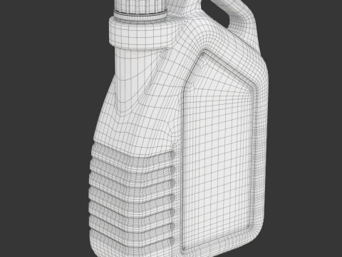 Motor Yağı Şişesi 3D Model