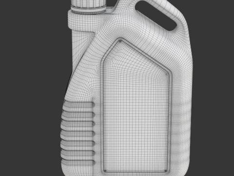 Motor Yağı Şişesi 3D Model