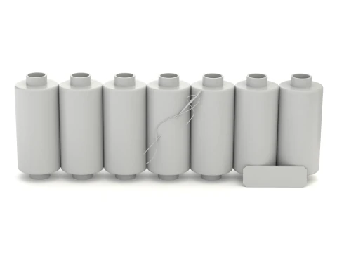Sewing Thread Set 3D Model