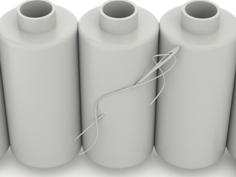 Sewing Thread Set 3D Модель