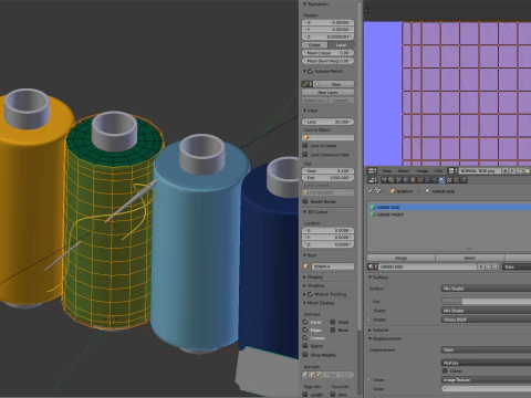 Sewing Thread Set 3D Model