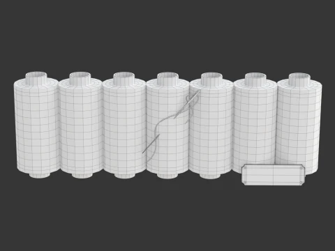 Sewing Thread Set 3D Model
