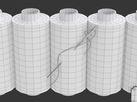 Sewing Thread Set 3D Model