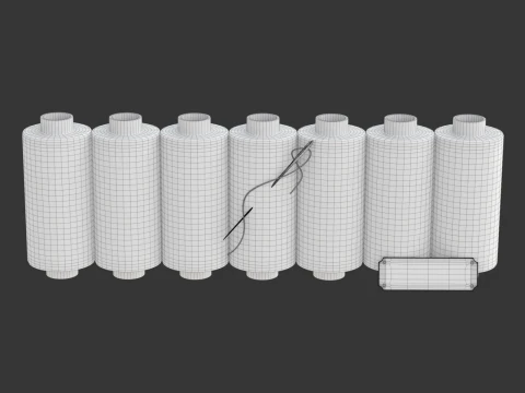 Sewing Thread Set 3D Model